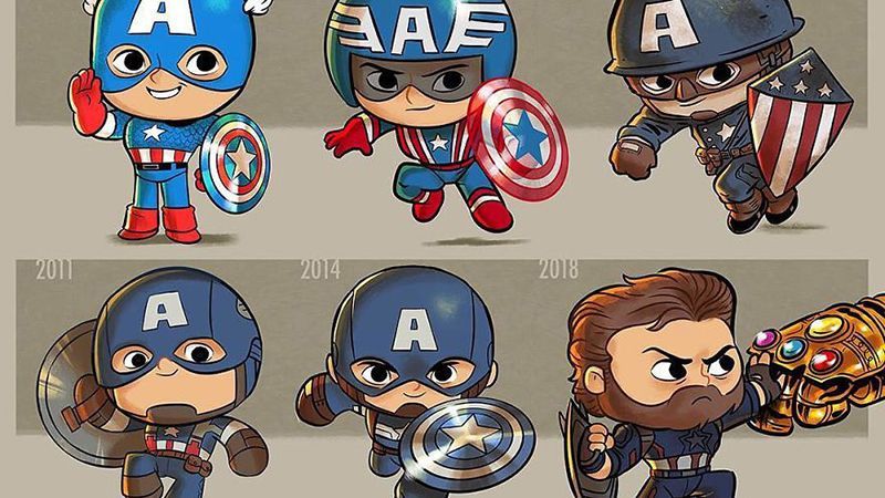 Как изменились супергерои за десятки лет: оригинальный проект художника Как изменились супергерои за десятки лет: оригинальный проект художника