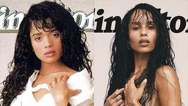 Зои Кравиц воспроизвела обнаженную фотосессию своей мамы: фото 18+