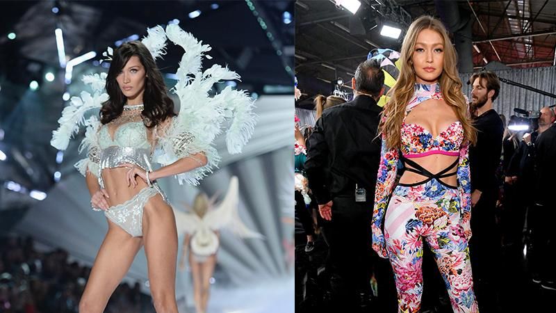 Соблазнительные сестры Хадид на шоу Victoria's Secret: эффектные выходы моделей