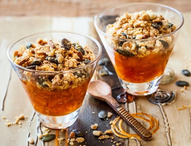 Как приготовить вкусный крамбл с тыквой и апельсином: рецепт десерта