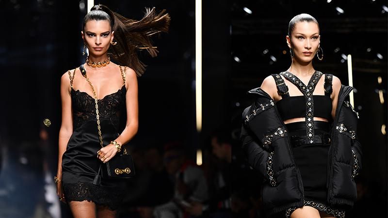 Белла Хадід та Емілі Ратажковскі вийшли на подіум у міні-вбраннях від Versace: ефектні фото