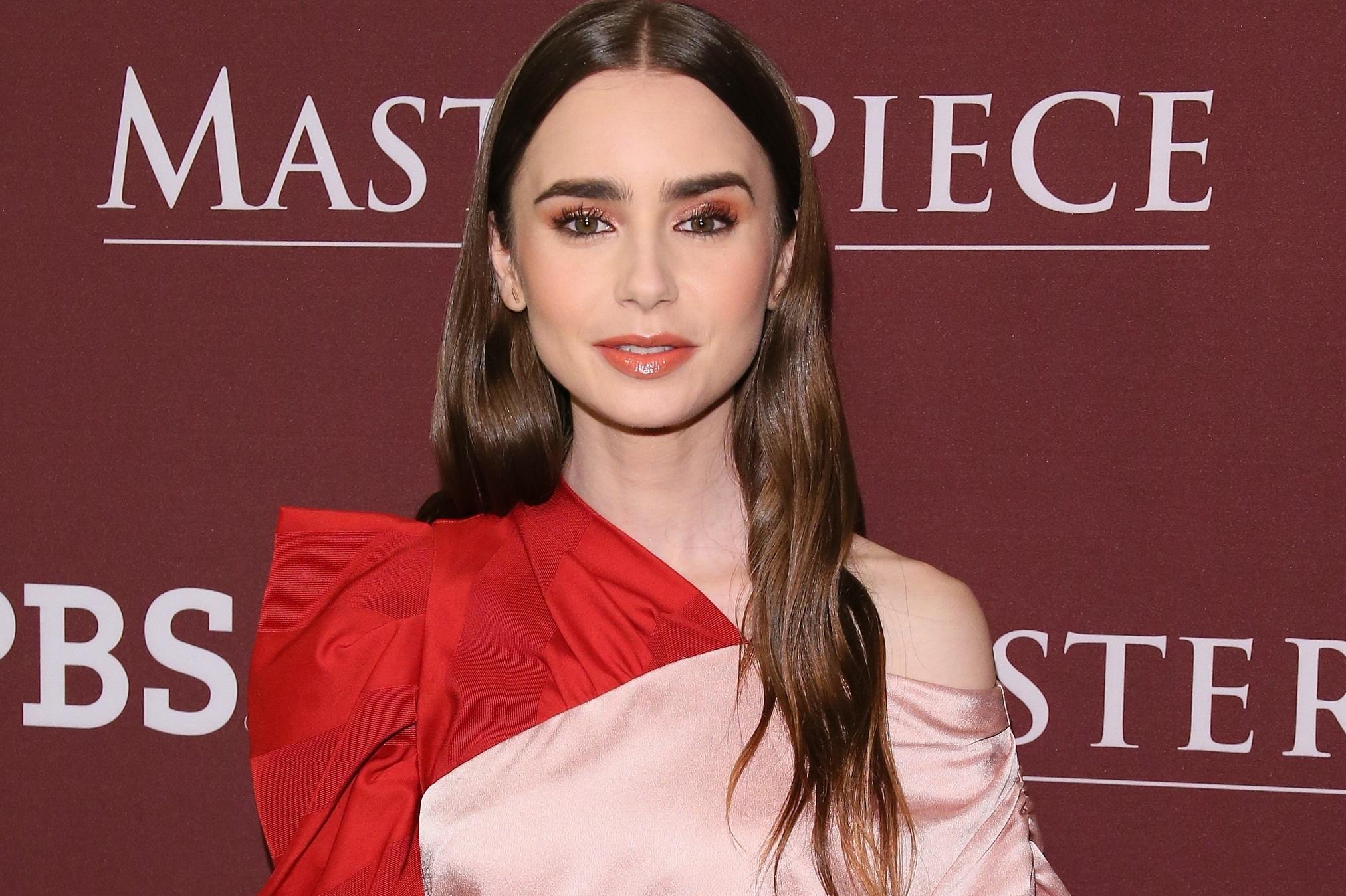 Добавить цвета: яркий макияж от актрисы Лили Коллинз