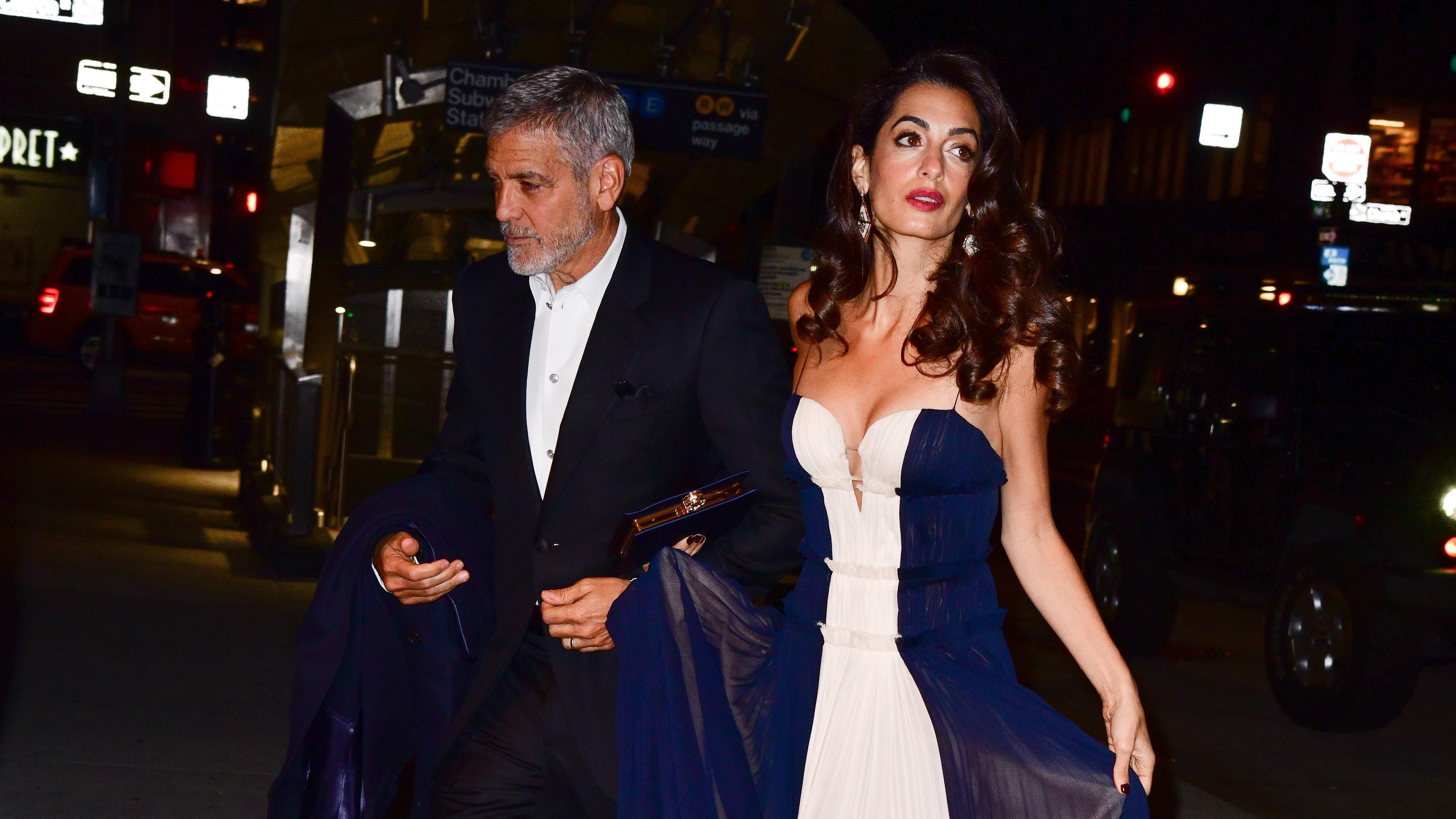 Джордж и Амаль Клуни побывали на вечеринке Энистон, несмотря на слухи о разводе