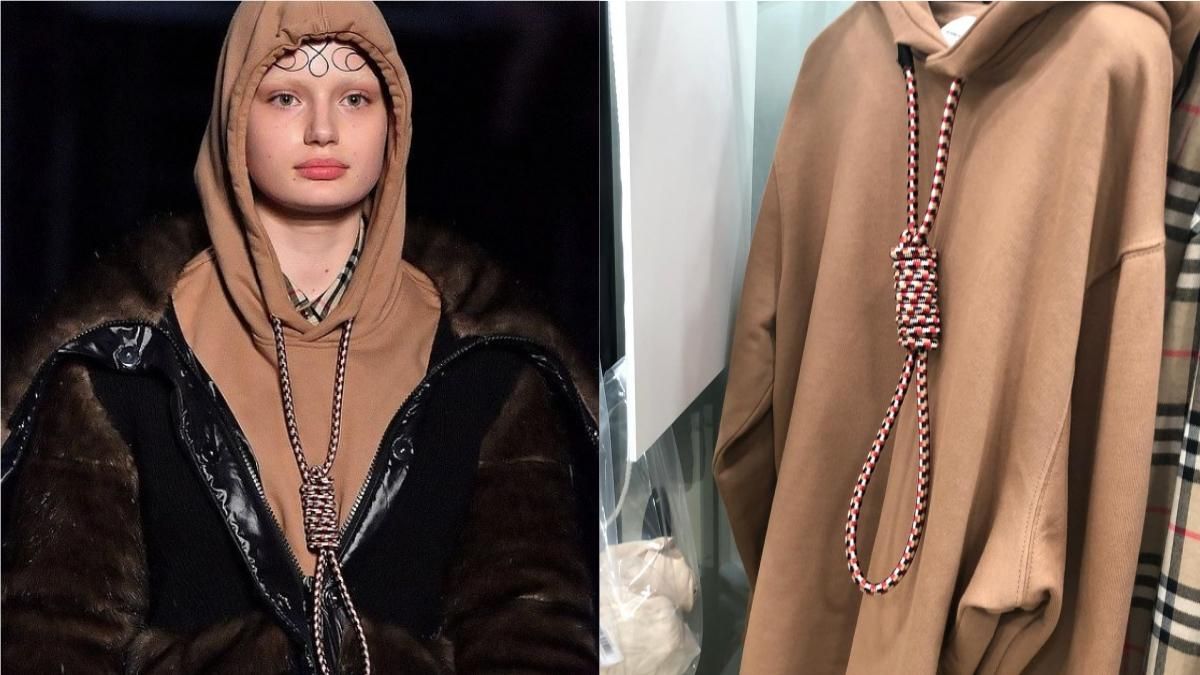 Суицид не в моде: пользователи возмущены одеждой Burberry с петлей на шее Суицид не в моде: пользователи возмущены одеждой Burberry с петлей на шее