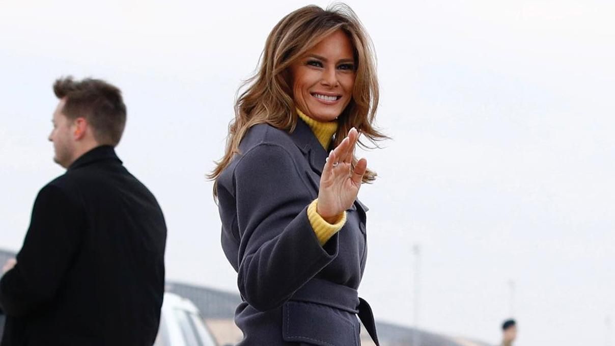 Мелания Трамп засветила стильный look во время официального визита: эффектные фото Мелания Трамп засветила стильный look во время официального визита: эффектные фото
