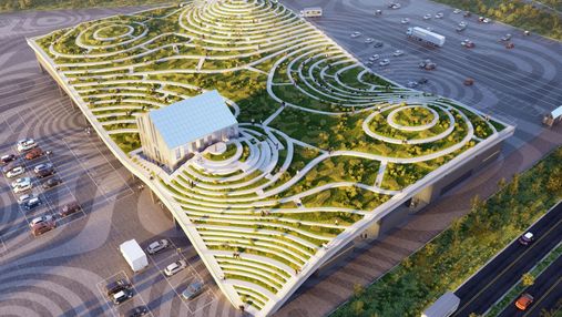 Зеленая крыша-лабиринт в Тайване: это вас точно удивит