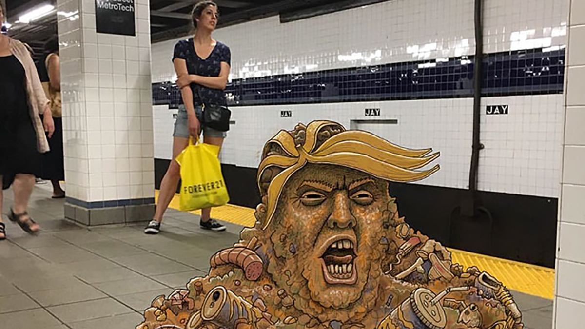 Языкастые здания, монстры и Трамп: художник показал коллажи с урбанистическими химерами Языкастые здания, монстры и Трамп: художник показал коллажи с урбанистическими химерами