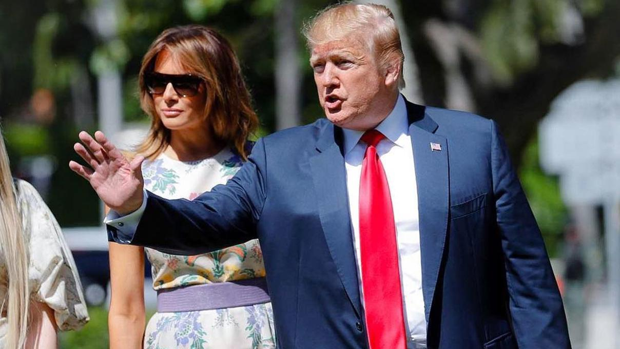 Элегантное платье с нежными цветами от Carolina Herrera: как Мелания Трамп праздновала Пасху