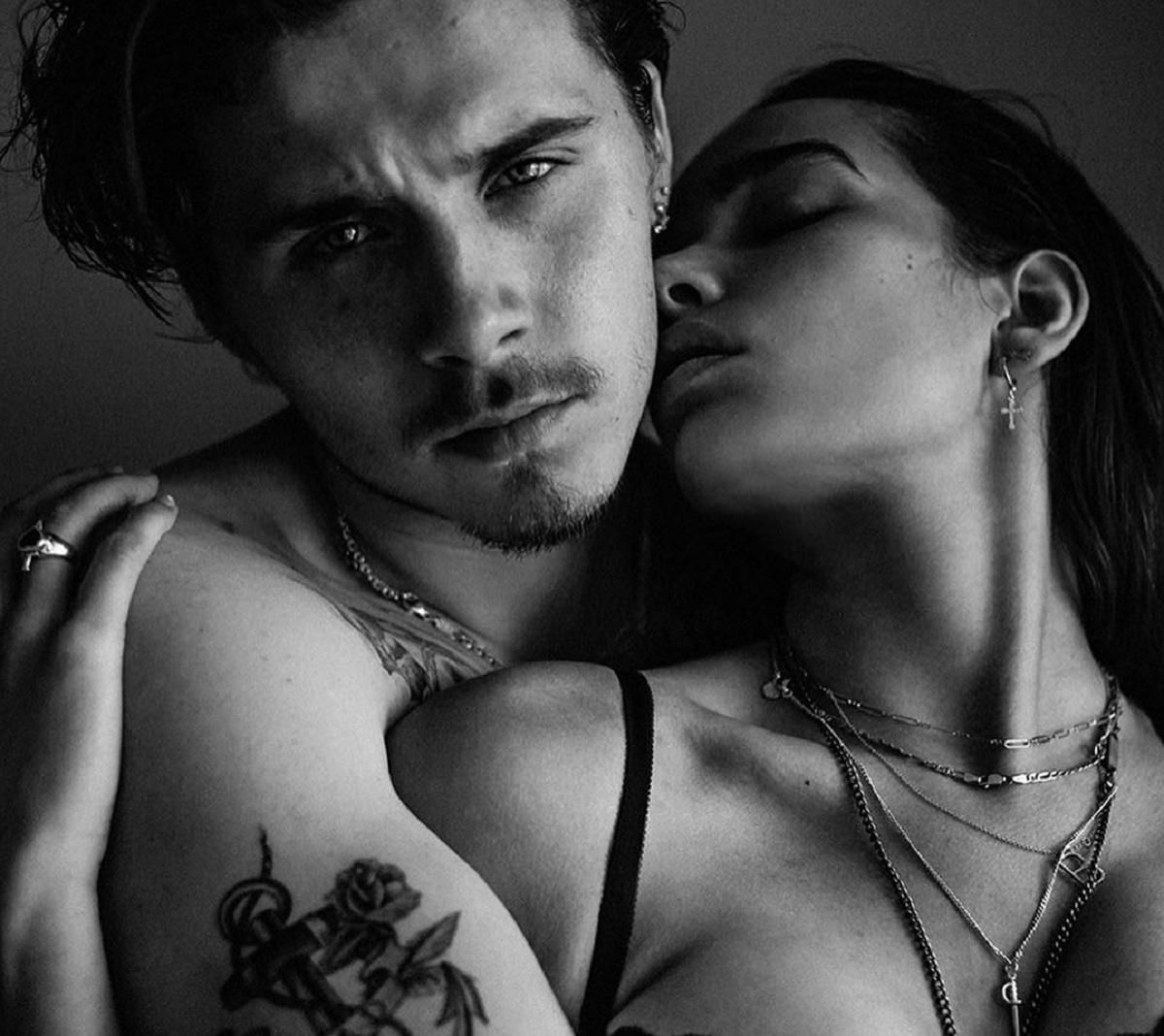 Бруклін Бекхем пристрасно обійняв кохану Хану Кросс: чуттєві знімки Бруклін Бекхем пристрасно обійняв кохану Хану Кросс: чуттєві знімки