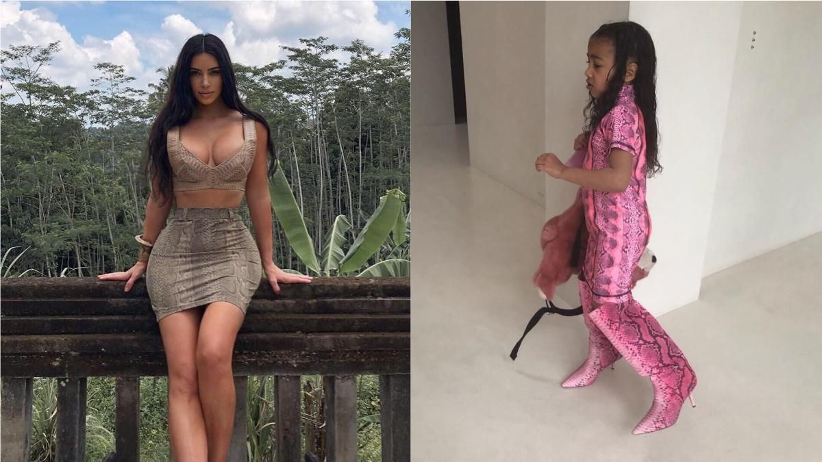 Копіює маму: 5-річна дочка Кім Кардашян приміряла взуття на підборах Копіює маму: 5-річна дочка Кім Кардашян приміряла взуття на підборах