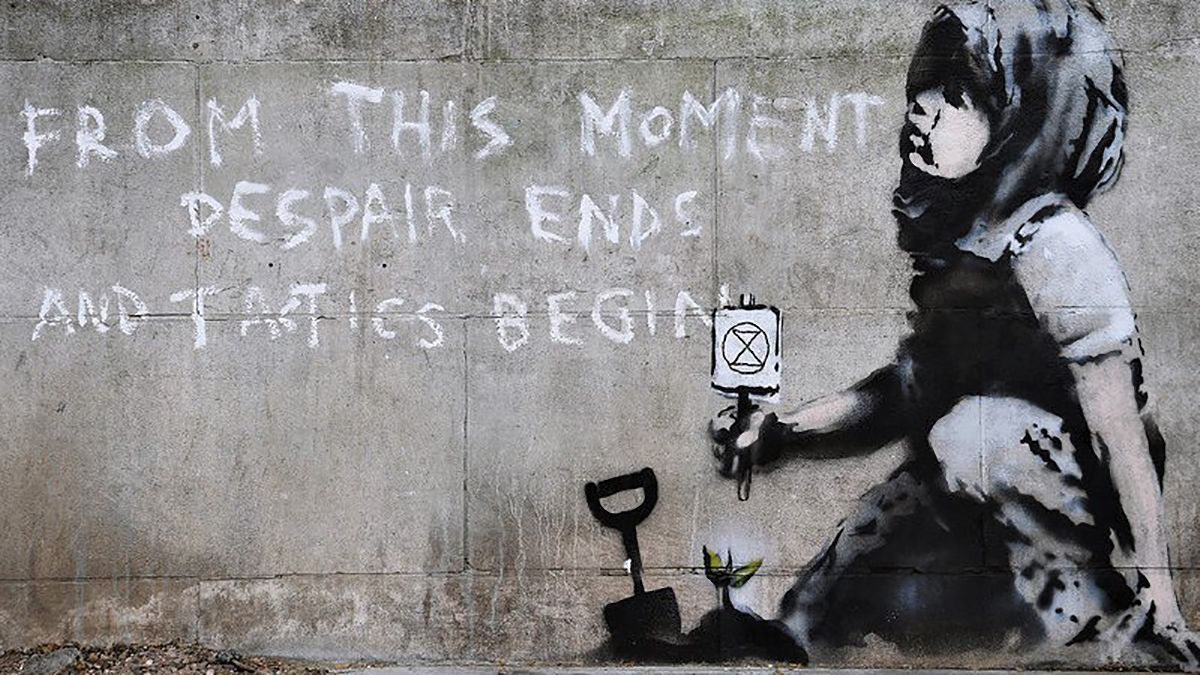 У Лондоні з'явилось нове графіті Бенксі: фото