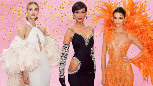 "Ангели" Victoria's Secret вразили вбраннями на Met Gala 2019: метрові шлейфи, латекс і декольте