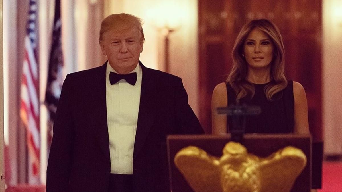 У сукні за 6 тисяч доларів: Меланія Трамп приголомшила образом на урочистій вечері