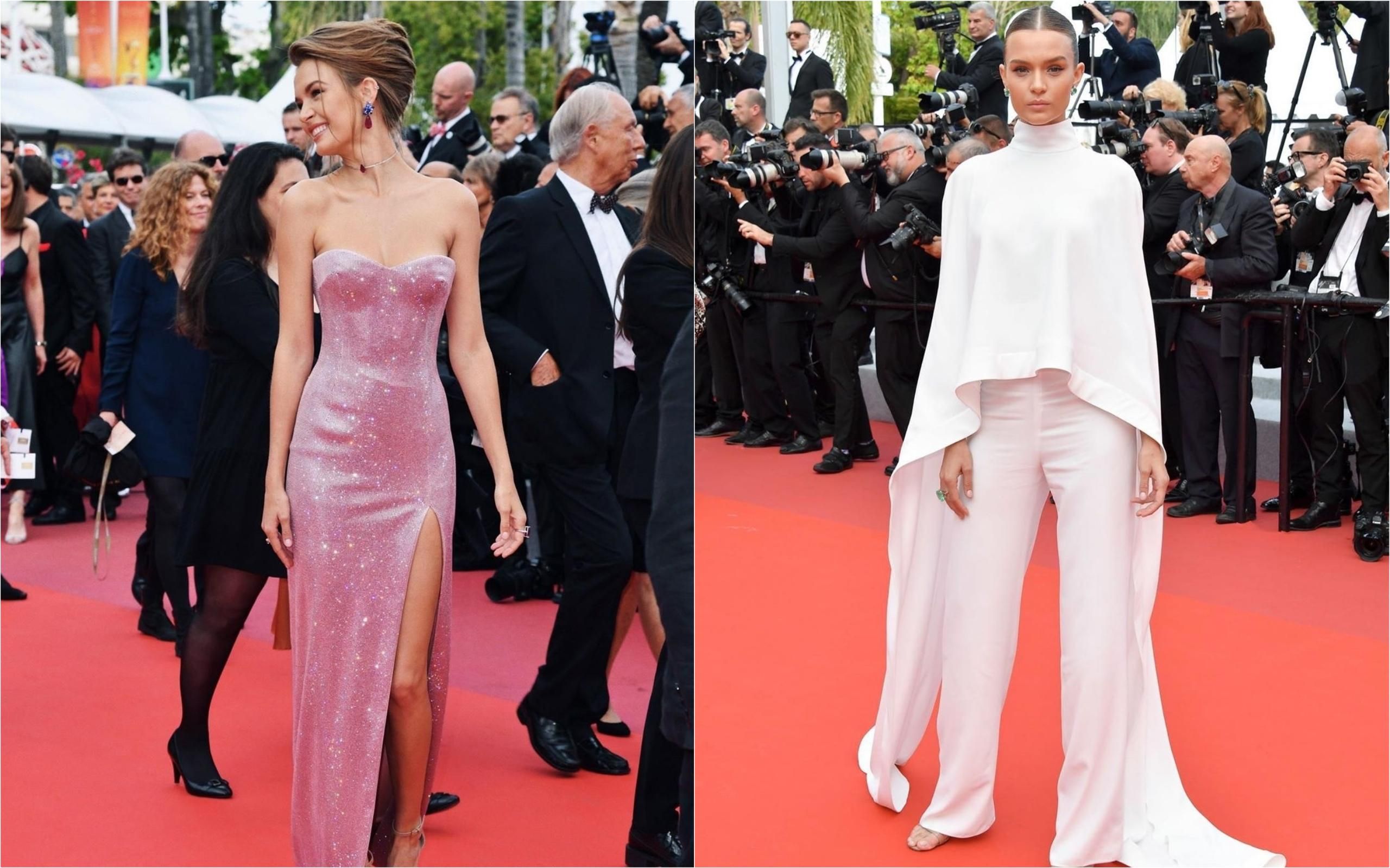 Блискітки та елегантна класика: Жозефін Скрівер змінила два стильні образи на доріжці в Каннах Блискітки та елегантна класика: Жозефін Скрівер змінила два стильні образи на доріжці в Каннах
