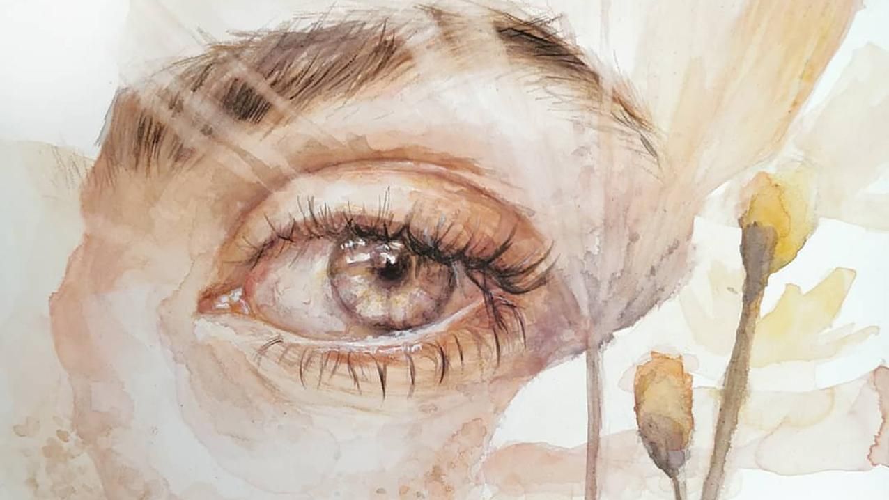 Как будто смотрят на тебя с экрана: бельгийская художница реалистично рисует человеческие глаза