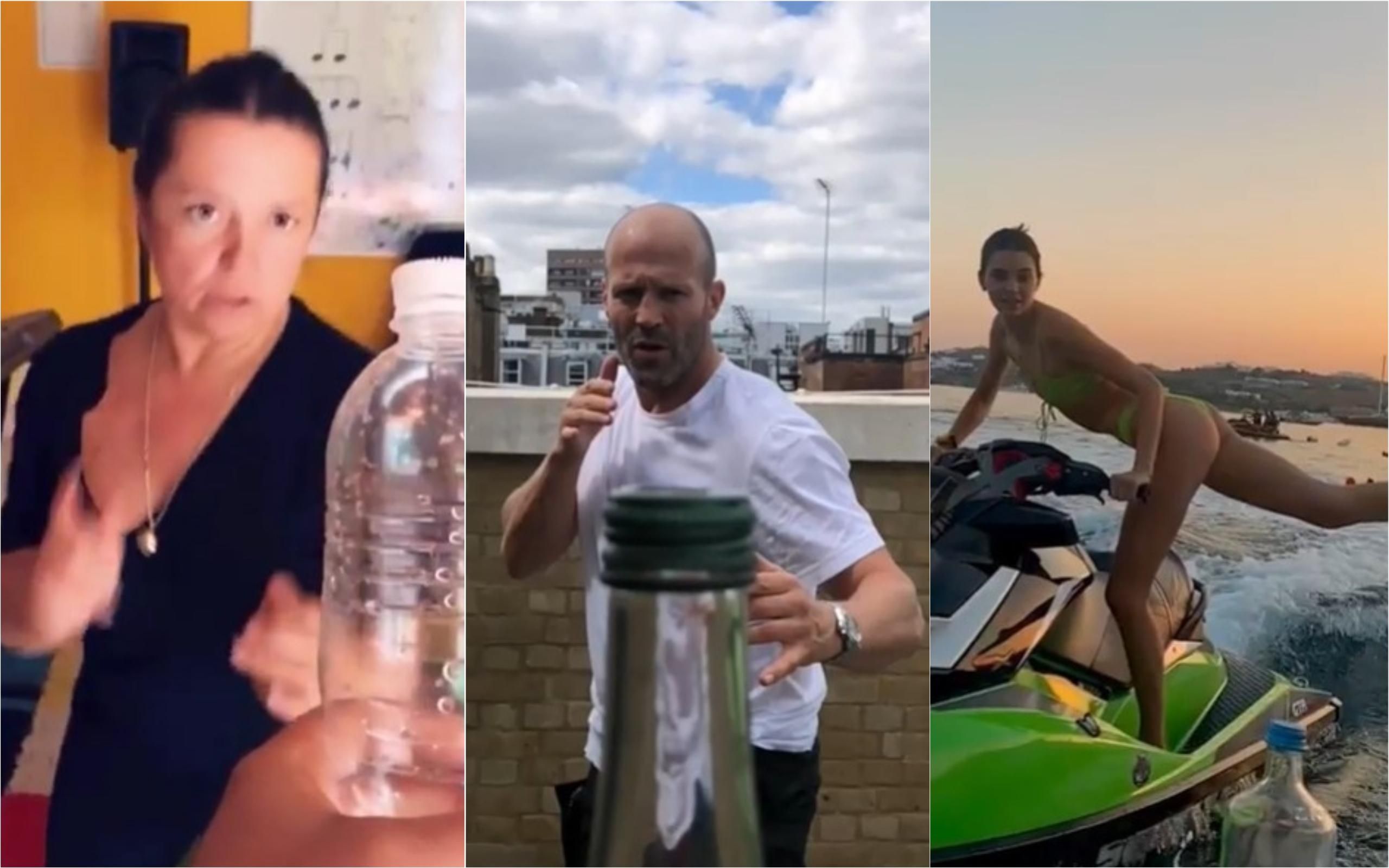 Bottle cap challenge: як Стейтем, Дженнер, Могилевська та інші епатують в мережі Bottle cap challenge: як Стейтем, Дженнер, Могилевська та інші епатують в мережі