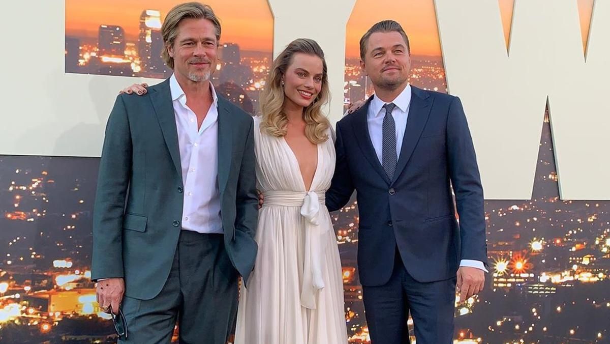 Пітт, Ді Капріо і Тарантіно зачарували виходом на прем'єрі фільму в Голлівуді Пітт, Ді Капріо і Тарантіно зачарували виходом на прем'єрі фільму в Голлівуді