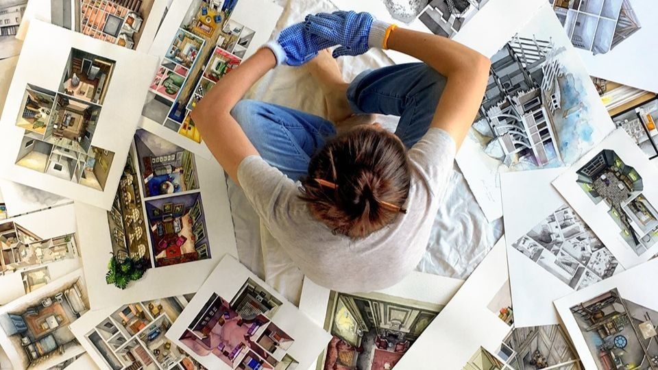 Архитектор создает реалистичные иллюстрации домов из кино: фото Архитектор создает реалистичные иллюстрации домов из кино: фото