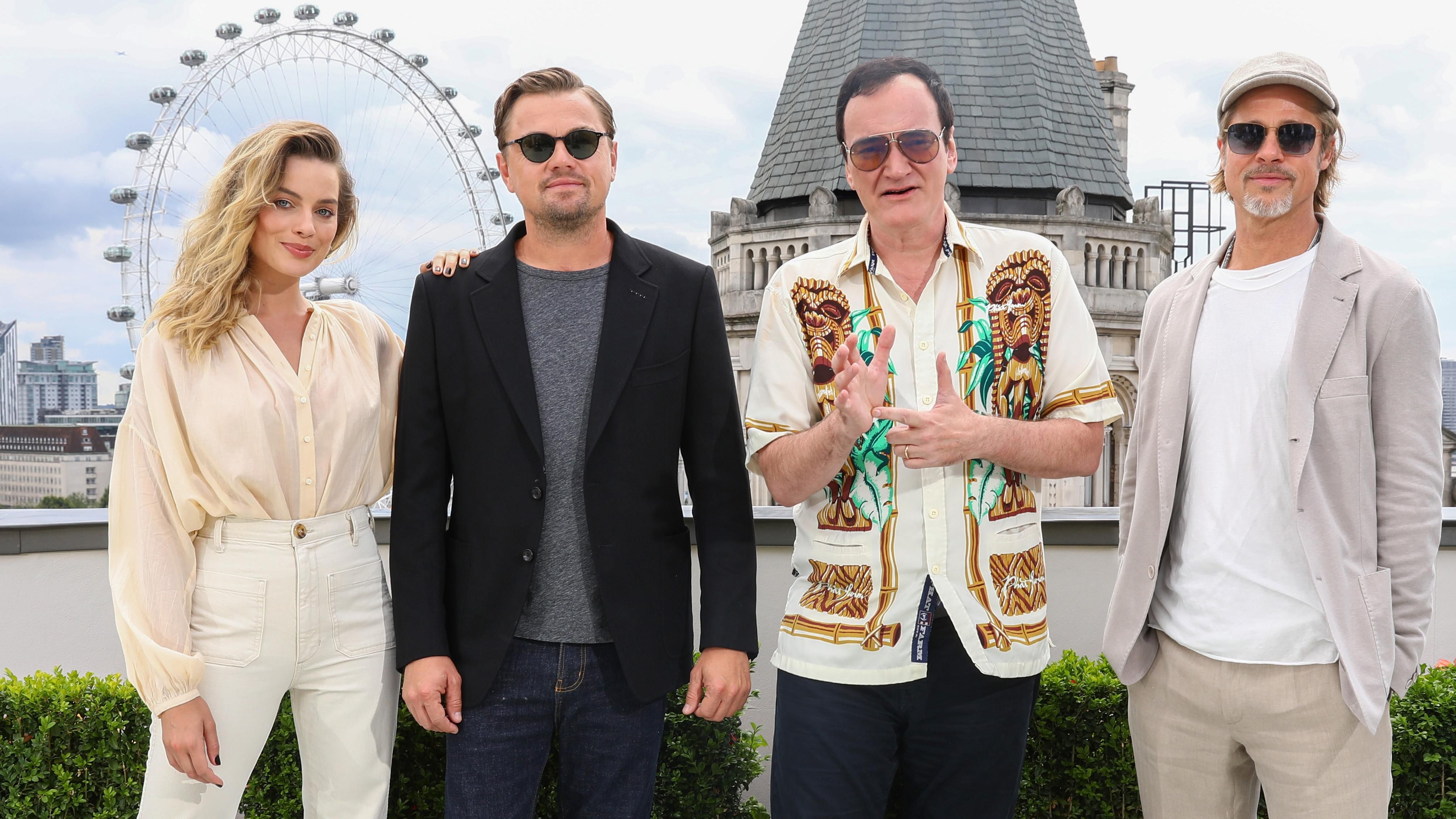 Фантастическая четверка: Робби, Ди Каприо, Питт и Тарантино посетили премьеру фильма в Лондоне
