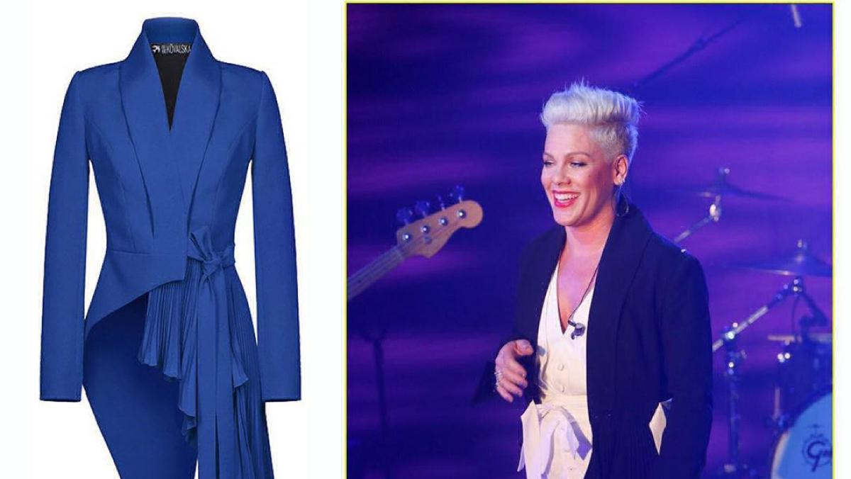 Певица Пинк вышла на сцену Нью-Йорка в жакете украинского дизайнера: фото