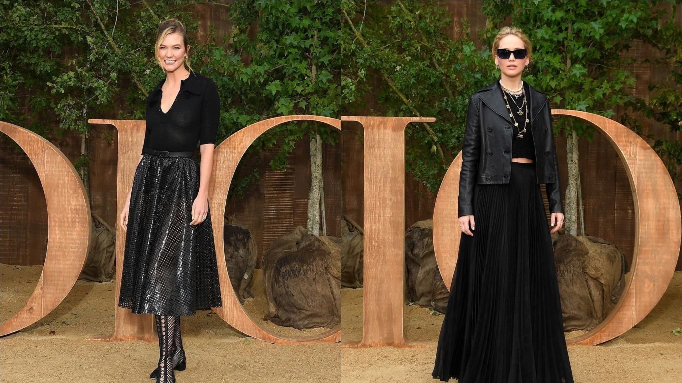 Як виглядати стильно у чорному одязі: приголомшливі приклади знаменитостей із показу Dior
