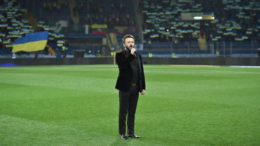 Как Дзидзьо исполнил гимн Украины перед матчем сборной в Харькове: видео