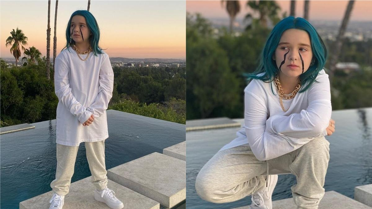 Дочь Дэвида и Виктории Бекхэм перевоплотилась в Билли Айшлиш на Хэллоуин: фото