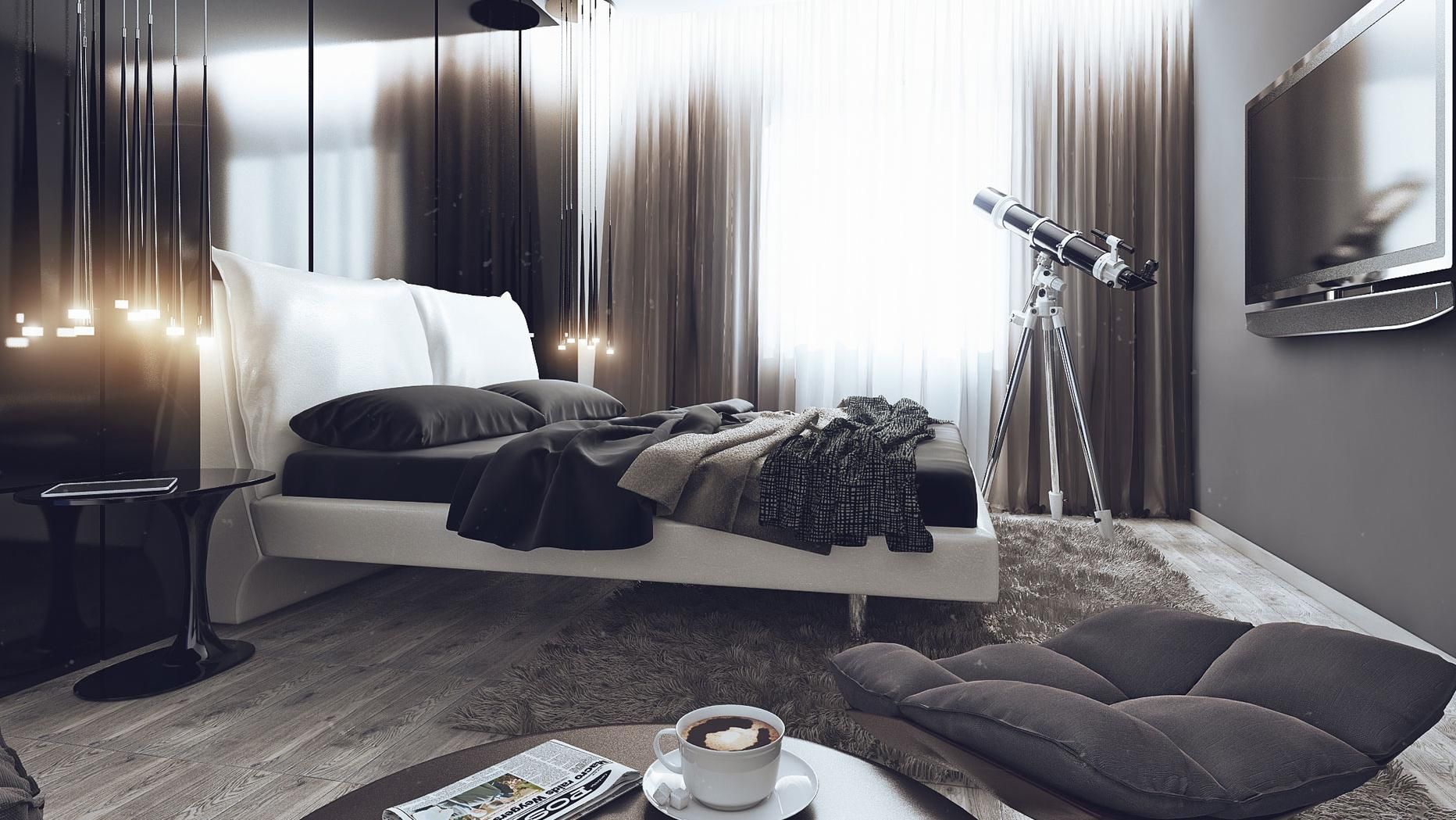 Спальня в стиле хай тек – особенности стиля, идеи интерьера
