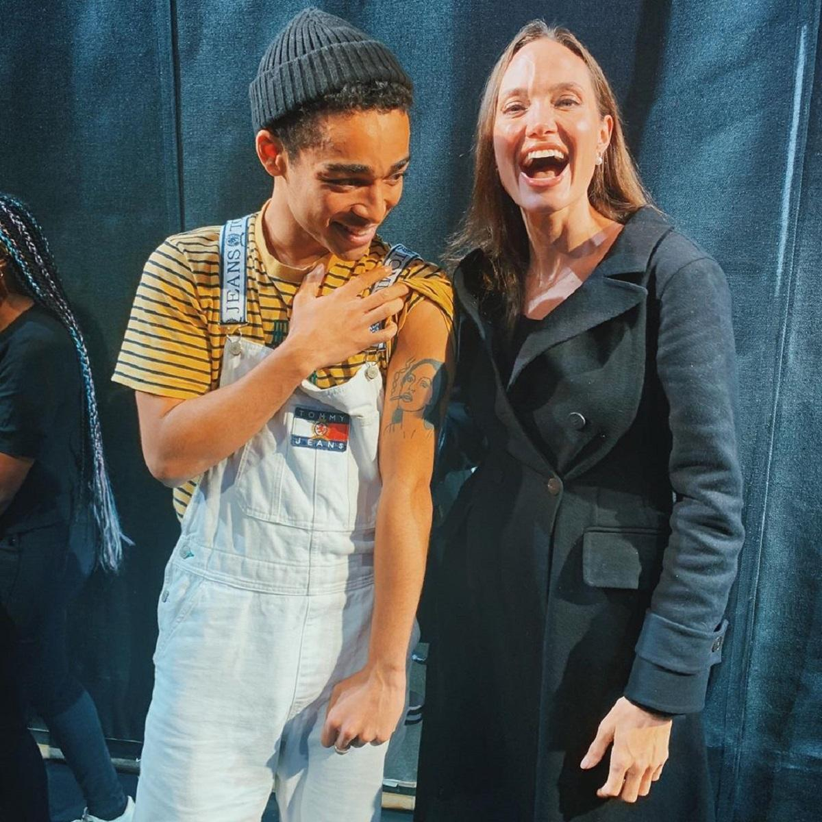 Анджелина Джоли встретилась с парнем, который сделал тату с ее лицом: фото