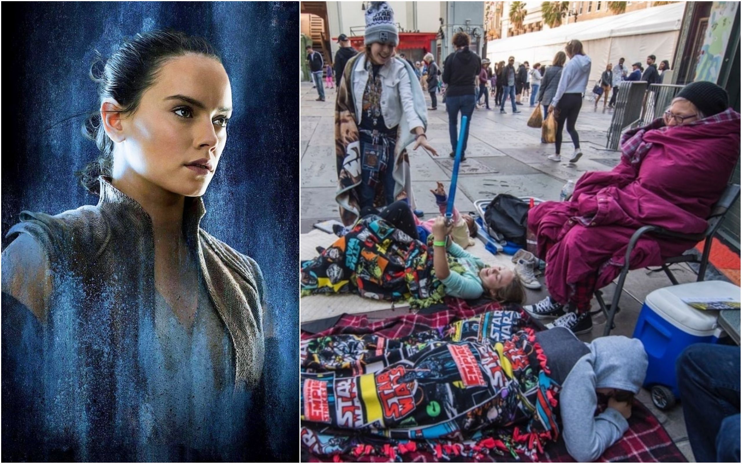 За три дні до виходу "Зоряних війн 9" фанати вишикувалися в чергу та створили табори очікування За три дні до виходу "Зоряних війн 9" фанати вишикувалися в чергу та створили табори очікування