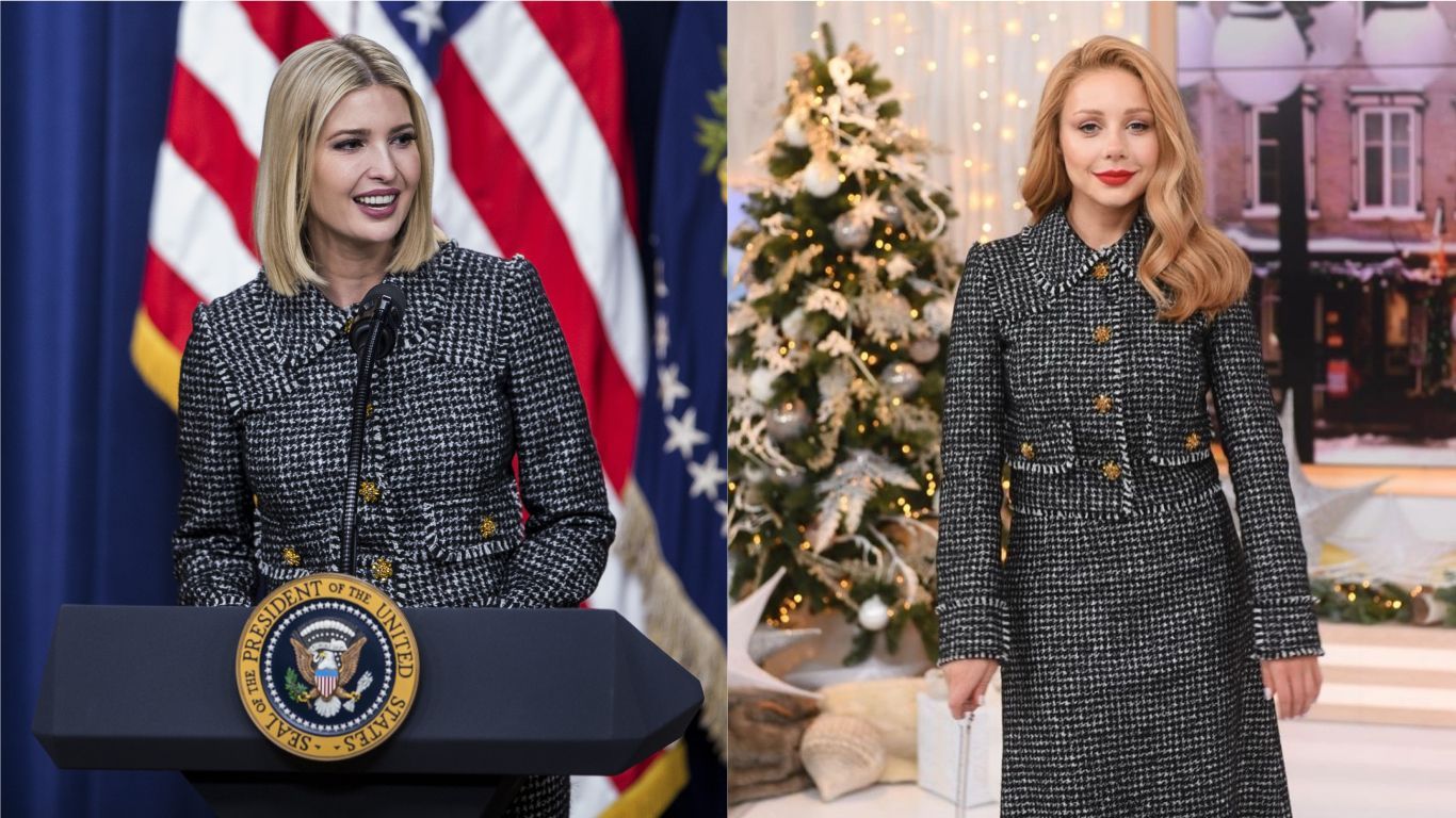 Тіна Кароль повторила елітний образ Іванки Трамп: фото Тіна Кароль повторила елітний образ Іванки Трамп: фото