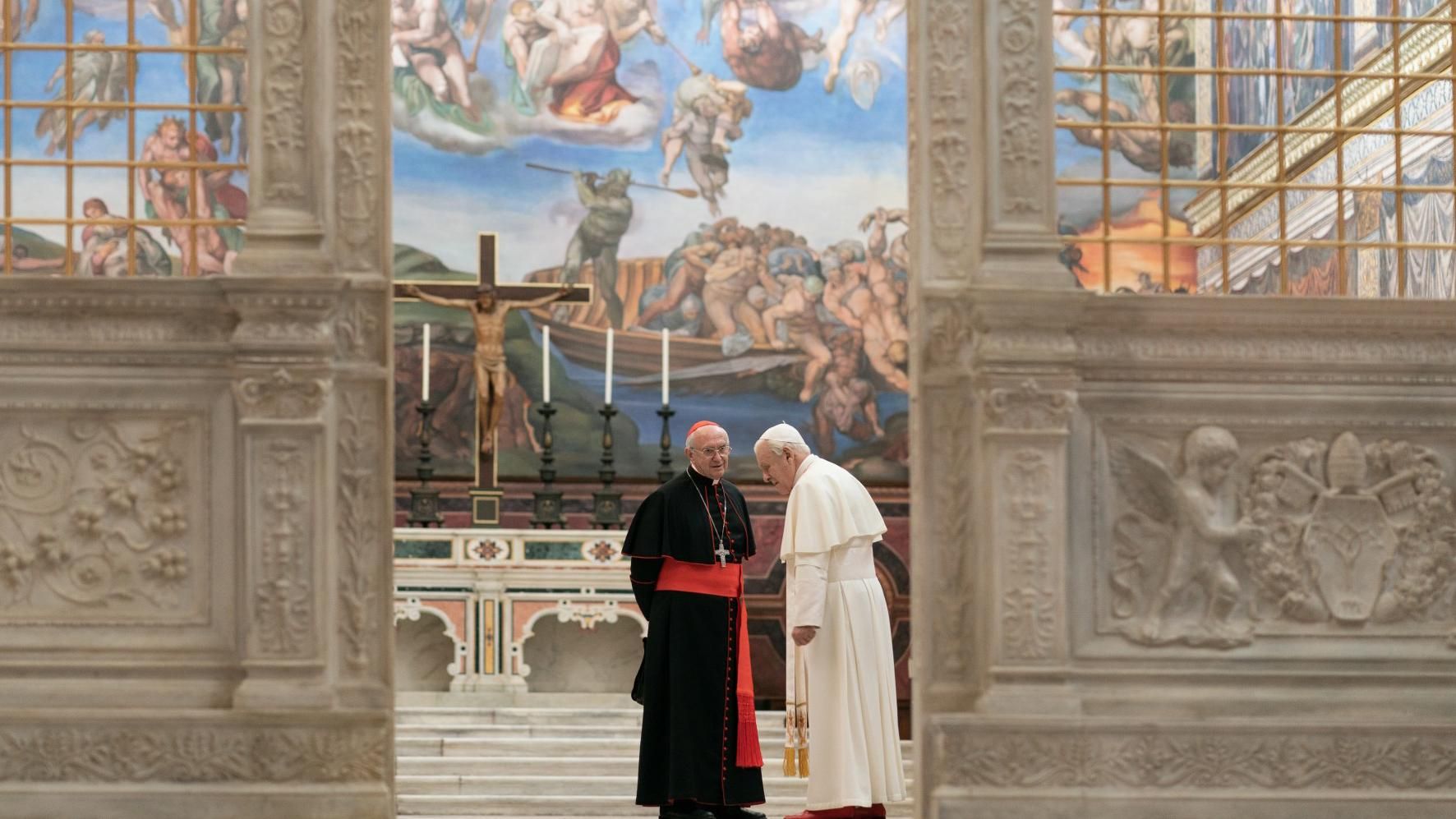 Через відмову Ватикану: Netflix побудував "нову" Сікстинську капелу для зйомок фільму "Два Папи"