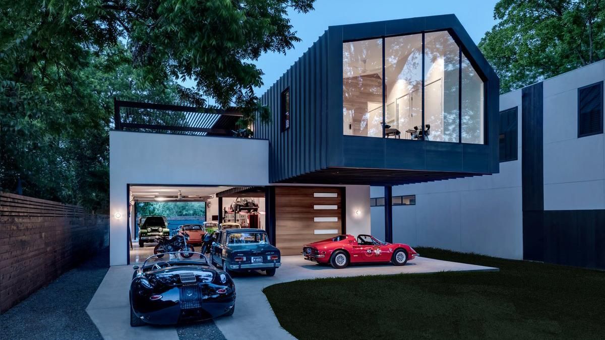 Облицювання гаража – дизайн інтер'єру стін зовні