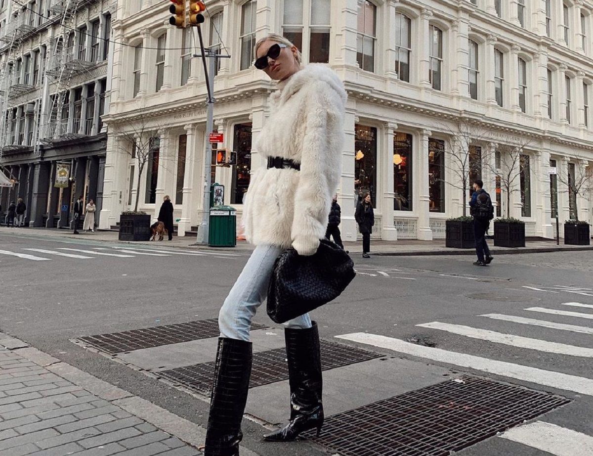Як носити білосніжну екошубу: приклад моделі Ельзи Госк Як носити білосніжну екошубу: приклад моделі Ельзи Госк