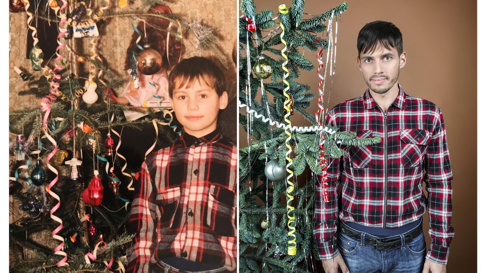 Звезды повторили свои образы с детских новогодних фотографий: забавная подборка Звезды повторили свои образы с детских новогодних фотографий: забавная подборка