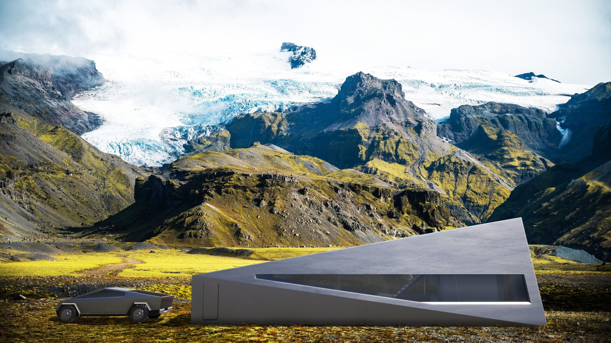 Дизайн гаража для Cybertruck: фото футуристического здания Дизайн гаража для Cybertruck: фото футуристического здания