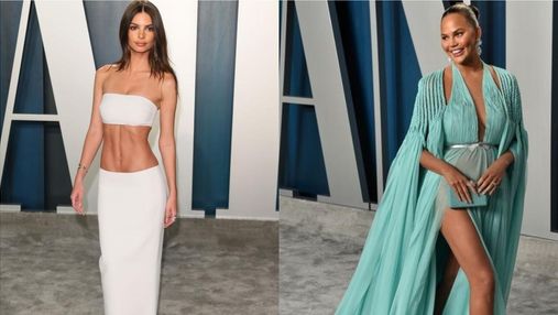 Прозрачные платья и провокационные декольте: какие звезды отличились на вечеринке Vanity Fair