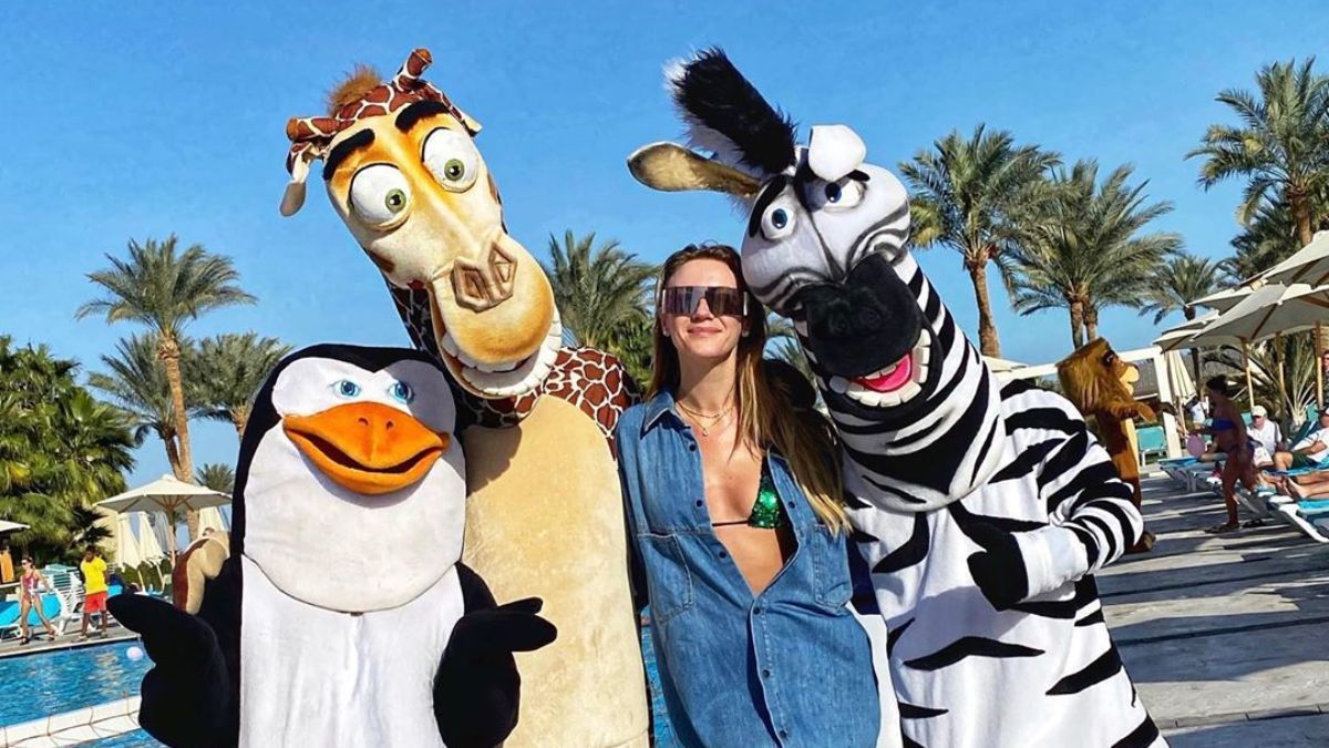 Леся Нікітюк показала кумедні кадри із героями "Мадагаскару" Леся Нікітюк показала кумедні кадри із героями "Мадагаскару"