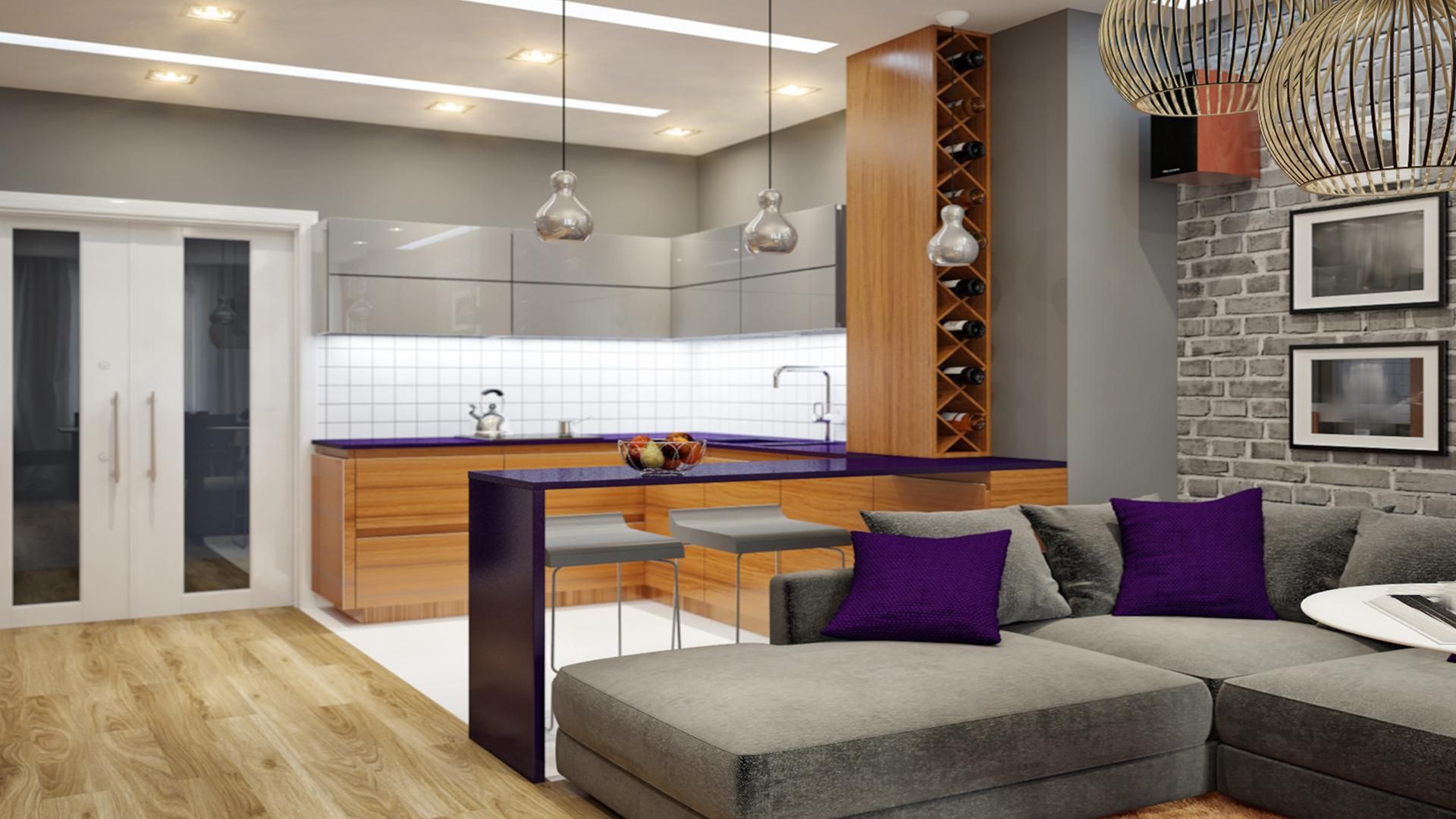 Кухня студія: дизайн, фото ідеї оформлення, плюси і мінуси Кухня студія: дизайн, фото ідеї оформлення, плюси і мінуси