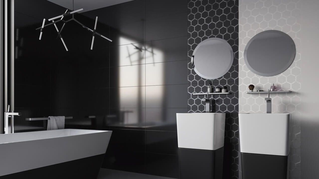 Ванна в чорному кольорі – особливості дизайну, стилі для чорної ванній
