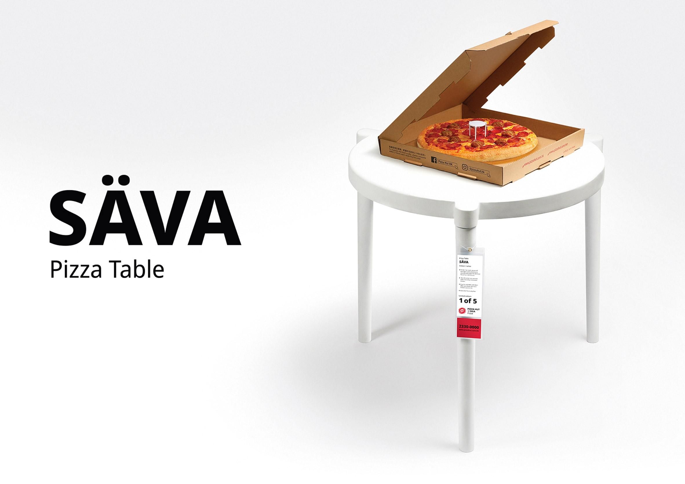 IKEA и Pizza Hut вместе создали идеальный столик для пиццы – фото