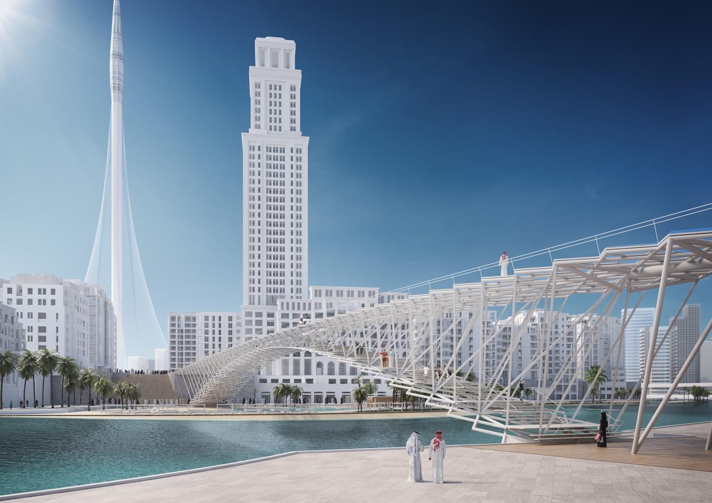 В Дубае построят пешеходный мост возле самого высокого здания мира – фото