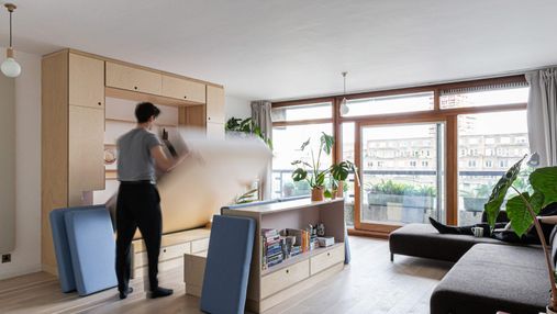 Как креативно решить проблему маленькой квартиры: пример из Лондона – фото