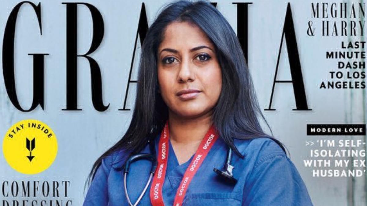 Британский журнал Grazia разместил на обложках врачей, которые борются с коронавирусом