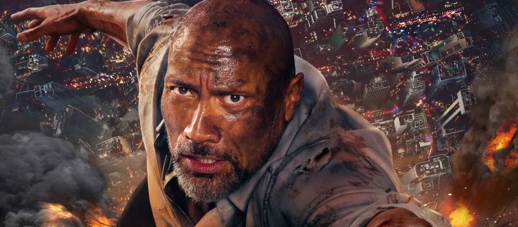 "Хмарочос": вогонь, Двейн Джонсон і його ізострічка "Хмарочос": вогонь, Двейн Джонсон і його ізострічка