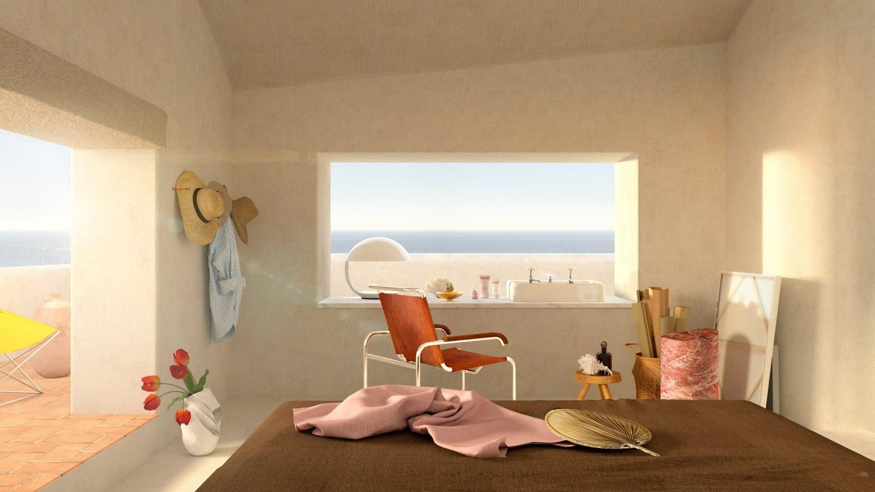 Під час карантину дизайнер від нудьги спроєктував інтер'єр будинку на березі моря – фото 