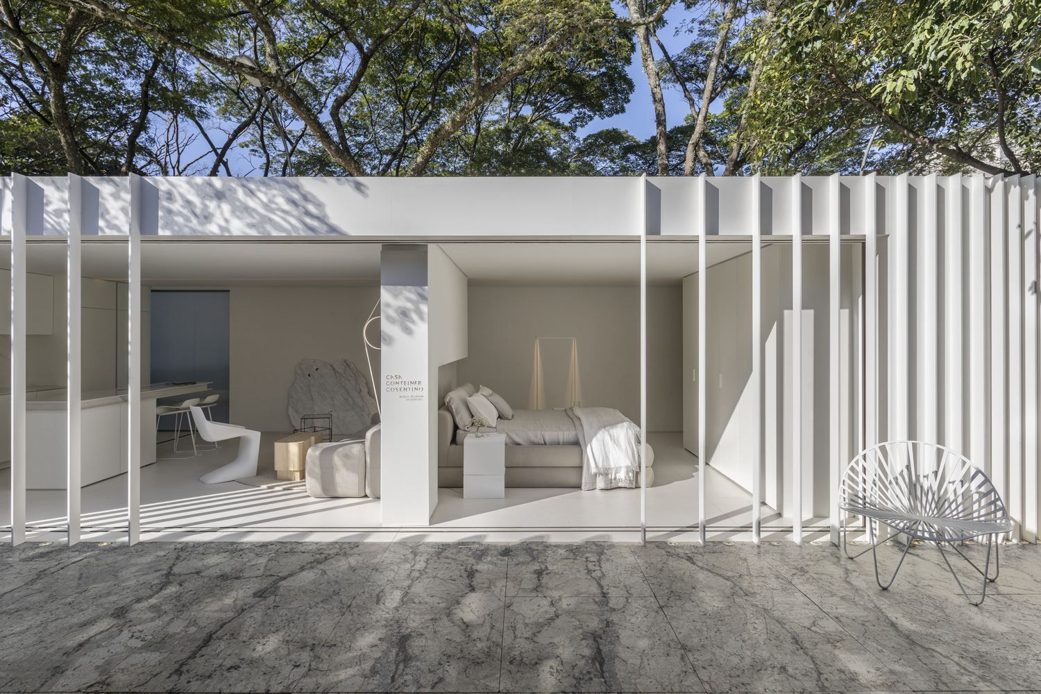 Мармуровий дизайн в будинку з контейнера: вражаючі фото з Бразилії
