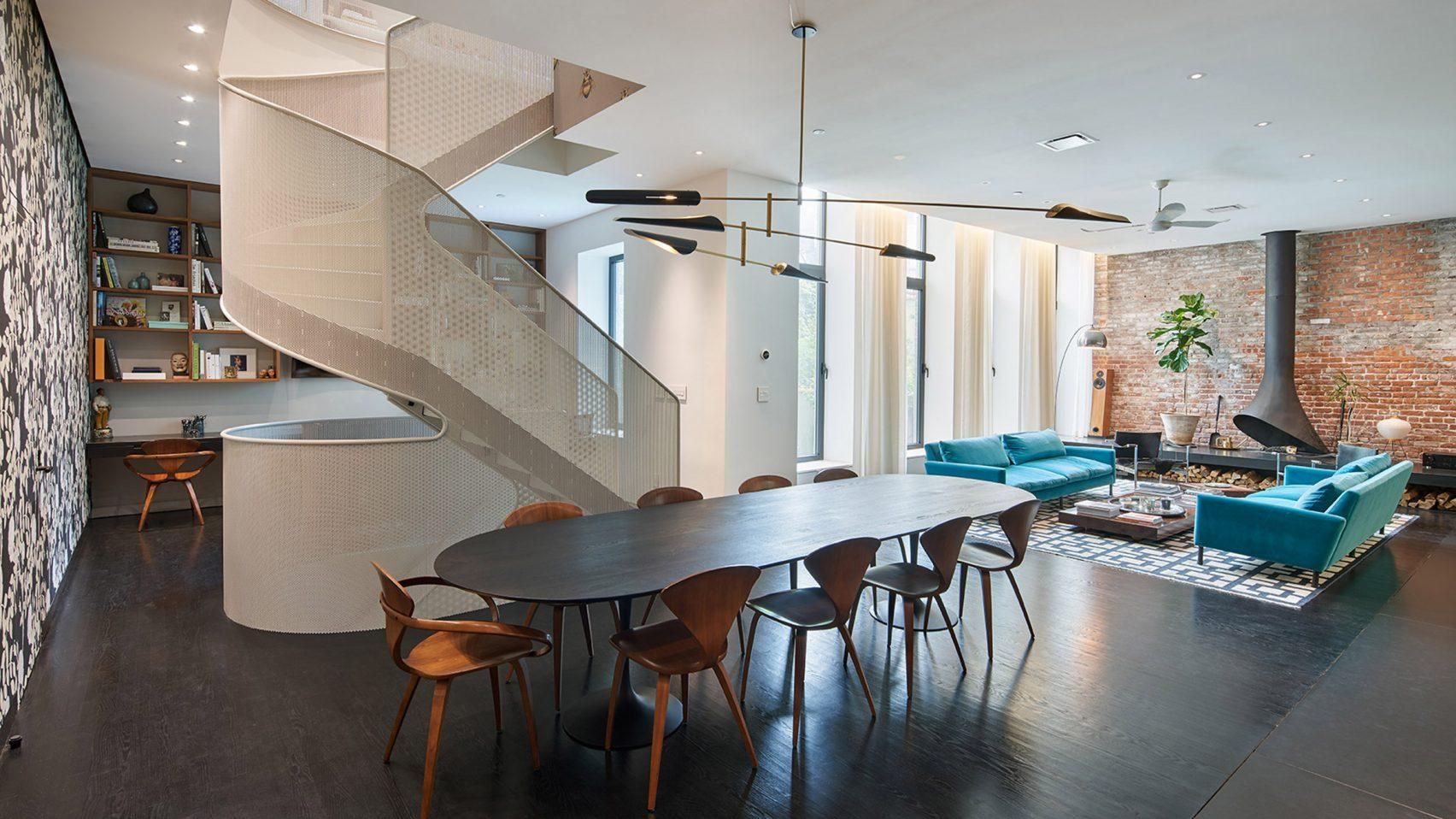 Бджоли на стінах – дизайн інтер'єру триповерхової квартири у Нью-Йорку Бджоли на стінах – дизайн інтер'єру триповерхової квартири у Нью-Йорку