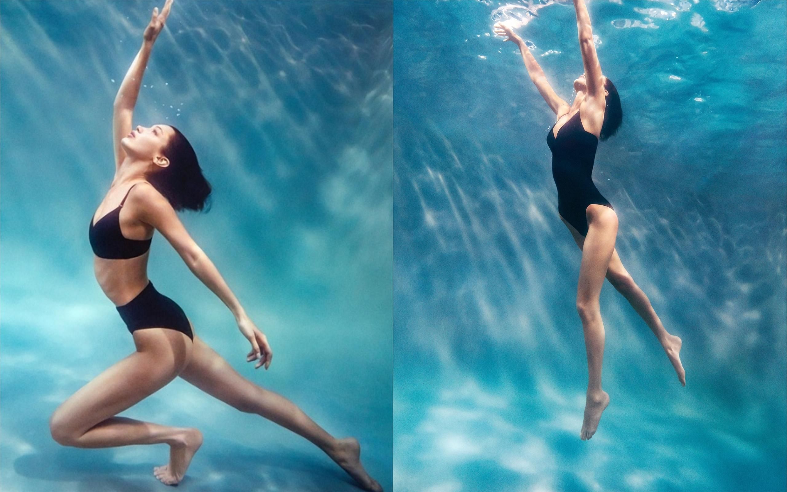 Белла Хадід стала зіркою нової фотосесії Calvin Klein: спекотні фото в купальниках