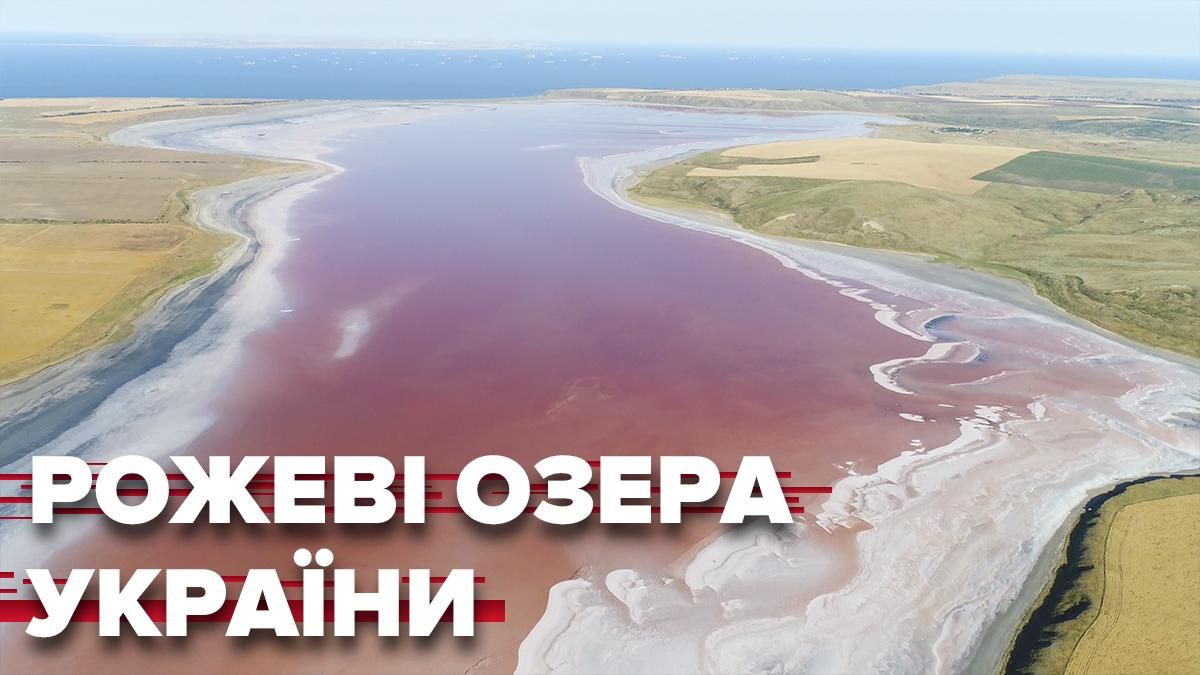 Рожеві озера України: фото та відео